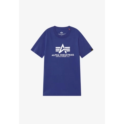 alpha basic t shirt small logo nautical blue 1